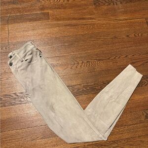 Alice + Olivia Women's Beige Leather Pants